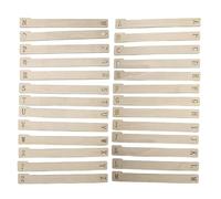 Divisori per dischi in legno - Set organizer per separatori alfabetici da 26 pezzi, linguette guida per la conservazione in vinile, di divisori per ripiani durevole | Album multimediale Segnal