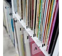 Divisori per dischi in vinile LP alfabetici A-Z, linguetta di categoria in plastica su entrambi i lati, per CD, DVD, media, libri, scaffali (orizzontale)