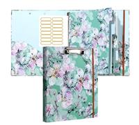 Divisori per raccoglitori con linguette, raccoglitore portatile a 3 anelli, cartelle antiaderenti, formato lettera, ricaricabili, forniture per ufficio con divisore, materiale scolastico per scuola e