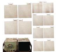 Divisori per registri, separatore per scaffali da biblioteca, 35 x 30 x 0 | 3 cm, 12 divisori per registri in legno, allineamento verticale e orizzontale da un solo lato, separatore Alfa