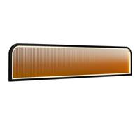 Divisori per zona pranzo, in acciaio inox, colore nero, per casa, ufficio, ristorante e hotel, 45 x 90 cm