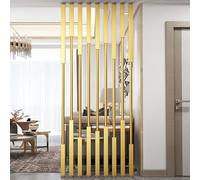 Divisorio a D, 5/8 doghe in metallo separate, griglia moderna a colonna separata, per casa, camera da letto, ingresso, sala, privacy dal pavimento al soffitto (8 pezzi, A, 260 cm/2,6 m)