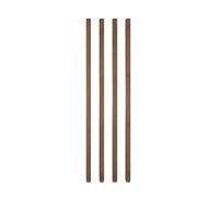 Divisorio a doghe in alluminio, 125 cm, pannello di separazione del soffitto per casa, bar, hotel, elegante divisorio marrone per un elegante design d'interni