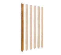 Divisorio a doghe in legno, 125 cm, divisorio da pavimento a soffitto per hotel, bar e case, elegante pannello decorativo da parete per la privacy