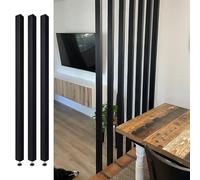 Divisorio a doghe in legno da pavimento a soffitto, divisorio per soggiorno, sala da pranzo, studio, fai da te, separatore senza trapano per la privacy e la gestione dello spazio