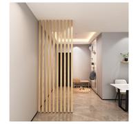 Divisorio a doghe in legno dal pavimento al soffitto, facile da installare, per corridoio, bagno e cucina (9root 185 cm/1,8 m) - Elegante divisorio a colonna in legno