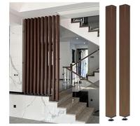 Divisorio a doghe in legno - schermo privacy dal pavimento al soffitto per bagno, asilo nido, studio, appartamento - 8 pezzi, 145 cm / 57in - elegante soluzione di separazione dello spazio