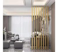 Divisorio a doghe regolabili in legno, montaggio a parete, per la privacy e la privacy, per casa e ufficio, altezza da 6 a 3 m, elegante separatore spaziale, confezione da 8