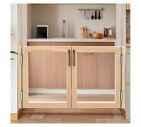 Divisorio a Doppia Azione con Cerniere, Porta Scorrevole Trasparente a Mezza Altezza, Altezza 80/90 cm for Corridoio Negozio Giardino Ristorante(Style 1,80x60cm)