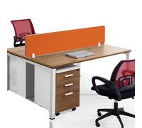 Divisorio acustico a clip, per ufficio e aula - Riduzione del rumore - 100 x 30 cm - Divisore insonorizzante - Altezza 30 cm - Migliora privacy e messa a fuoco