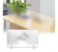 Divisorio acustico autoportante per scrivania, in acrilico, con clip, 60 x 60 cm, ideale per ufficio e casa