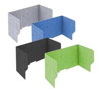 Divisorio Acustico Da Scrivania, Divisore Da Scrivania Acustico Indipendente, Separatore Per Privacy Spessore 9mm, Pannello Insonorizzato Barriera Protettiva Per Distrazione Visiva(Green,60cm)