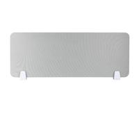 Divisorio acustico da scrivania, divisorio per la privacy, per postazioni di lavoro di casa e ufficio, autoportante, colore grigio, elegante e funzionale, 100 cm