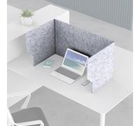 Divisorio Acustico Da Scrivania Forma Di U, 60 80 100 120cm Pannello Separatore Da Tavolo, Riduzione Del Rumore, Scrivania Privacy Panel, Per Scuola Ufficio Bibliotec Centro Di Prova(Lightgray,120cm)