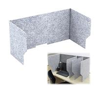 Divisorio Acustico da Scrivania Grau, Separatore da Scrivania Pieghevole | 60/80/100cm Barriera Divisoria Portatile, Spessore 9mm, Separatore Per La Privacy Fonoassorbenti(100cm-39inch)