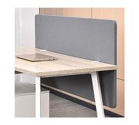 Divisorio acustico da scrivania, pannello privacy insonorizzato, 100 x 60 cm, divisorio cubicolo grigio per riduzione del rumore, separatore da scrivania per migliorare la concentrazione e la