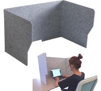 Divisorio acustico pieghevole per ufficio per scuole, autoportante, pannello insonorizzato, riduce il rumore e le distrazioni visive, migliora la messa a fuoco (L: 60 cm)