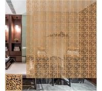 Divisorio Appeso in Oro, Divisorio in Legno-plastica El Screens, Schermo Divisorio Facile da Installare per Soggiorno Bar Ufficio Cucina Sala da Pranzo, Style 3, 24PCS