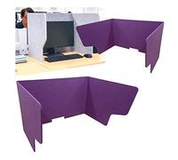 Divisorio autoportante da scrivania, divisorio per ufficio (per studenti, Iraq, aule, biblioteche), pannello viola per la privacy del desktop, soluzione insonorizzata e salvaspazio