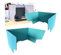 Divisorio blu da scrivania per studenti, uffici e altri gruppi. Schermo privacy autoportante con design ritagliato. Ideale per aule e biblioteche. Migliora la concentrazione e la produttività sul