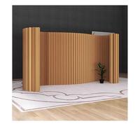 Divisorio creativo moderno - Divisorio pieghevole portatile e regolabile per ufficio e negozio retrattile da 2 a 5 m marrone (200 x 200 x 36 cm) - elegante soluzione per la privacy