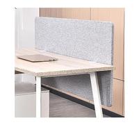 Divisorio da scrivania acustico grigio chiaro per cubicoli da ufficio insonorizzato pannello privacy riduzione del rumore 100 x 60 cm (1) Enhance & Productivi.