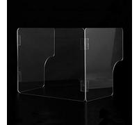 Divisorio da scrivania in acrilico a forma di U, schermo di protezione pieghevole da banco, divisorio per ufficio, 50 × 40 × 30 cm/55 × 40 × 40 cm, ideale per spazi di lavoro e distanziamento sociale