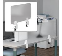 Divisorio da scrivania in acrilico, pannello privacy con morsetto per ufficio, aula, biblioteca e caffetteria, elegante divisorio da scrivania per una maggiore concentrazione e comfort