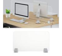 Divisorio da scrivania in acrilico per studenti e ufficio, portatile, divisorio autoportante per casa e spazio di lavoro, 60 x 60 cm, divisorio da tavolo