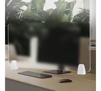 Divisorio da scrivania in acrilico per ufficio, 116-40 cm, divisorio trasparente per la privacy per aule e la casa, divisore per postazioni di lavoro a pannello singolo, soluzione elegante e