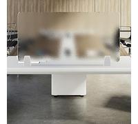 Divisorio da scrivania in acrilico, smerigliato e infrangibile, con bordi arrotondati, per la privacy dell'ufficio, le divisioni scolastiche e gli spazi delle transazioni, migliora la concentrazione e