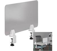 Divisorio da scrivania in acrilico trasparente, pannello di protezione per starnuti, 50 x 80 cm, scudo protettivo a prova di schizzi per spazi di lavoro, separatore in acrilico trasparente per la