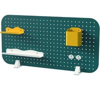 Divisorio da scrivania in legno personalizzato con pannello forato e pannello per la privacy, 78 x 38 cm, separatore da ufficio a morsetto, per casa e gioco (verde)