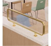 Divisorio da scrivania in vetro a righe per sale da pranzo, elegante divisorio basso da 30/50 cm, per ristoranti e caffè, 30 x 120 cm, divisorio per una maggiore privacy ed estetica