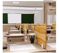 Divisorio da scrivania per la Privacy, libreria in Legno fonoassorbente, Adatta per Studenti in dormitorio Durante Gli esami, Spessore 9 mm, Colore Legno Naturale - 60x40 cm