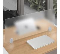 Divisorio da scrivania portatile in acrilico per ufficio e ufficio, 60 x 60 cm, pannello privacy per scrivania, divisorio regolabile per una maggiore produttività e ottimizzazione dello spazio
