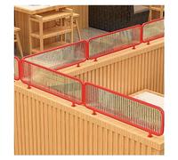 Divisorio decorativo a righe in ferro per ristorante, semi-privacy, 30 cm, divisorio basso per scrivania, per sale da pranzo, griglia elegante per migliorare l'atmosfera e la gestione dello spazio