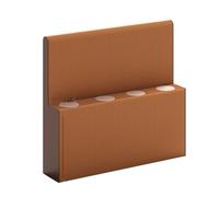 Divisorio decorativo pieghevole di Brown Deformable dello schermo di privacy del divisorio per la separazione della stanza separatore funzionale della parete di separazione della stanza 2x3.0 m