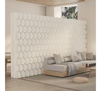 Divisorio di carta creativo a forma di squame di pesce S Light Multifunctal Privacy Wall sottile deformabile pannello separat belle parti morbide facile da installare casa moderno spazio diviso per