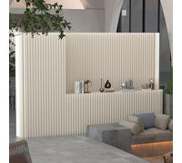 Divisorio di carta pieghevole alto 2 x 1,6 m, divisorio per elegante separazione della stanza, mobili pieghevoli retrattili per migliorare l'arredamento degli interni senza sforzo