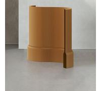 Divisorio di carta portatile regolabile pieghevole divisorio che Loo come una parete divisorio per camera separat per casa dormitorio ufficio marrone 150 cm 1-2 m