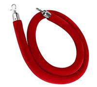 Divisorio di corda, barriera for il controllo della folla, spessa for coda VIP, for hotel, feste, ospedali, banche (rosso, 1 m/39 pollici/3,3 piedi)(Red,1.5M/59Inch/5Ft)