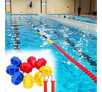 Divisorio Di Sicurezza Per Piscina Galleggiante, Divisorio Per Piscina Galleggiante Da 3,3 Piedi A 60 Piedi, Utilizzato Per Dividere Le Corsie Di Gara Per Il Nuoto Poco Profondo(Nylon,1m/3.3ft)