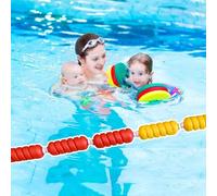 Divisorio Di Sicurezza Per Piscina Galleggiante Regolabile, Linea Di Corsia Per Il Nuoto, Corda Di Sicurezza Anti-onda Regolabile Per Piscina Da 3,3 A 60 Piedi, Facile Da Installare(Steel wire,9m/30ft