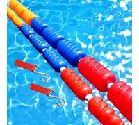 Divisorio di sicurezza per piscina, regolabile, corda anti-onda con ganci, facile da installare per piscine interrate e fuori terra