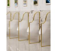 Divisorio di vetro temperato della divisione dell'orinatoio, schermo durevole per i servizi igienici pubblici degli uomini, accessori del bagno dell'hotel