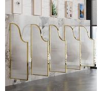 Divisorio di vetro temperato della divisione dell'orinatoio, schermo durevole per i servizi igienici pubblici degli uomini, accessori del bagno dell'hotel