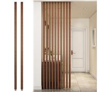 Divisorio divisorio da parete da pavimento a soffitto, colonna decorativa moderna per ingresso, ristorante, ufficio, listelli in legno, divisorio per schermo, soggiorno, semplice