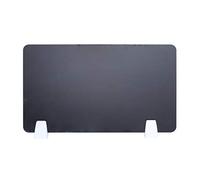 Divisorio divisorio da scrivania in acrilico, facile da installare, nero, per separare lo spazio di lavoro, riduce il rumore e i disturbi, ideale per scuola e ufficio