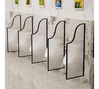 Divisorio divisorio per orinatoio, schermo da parete in vetro temperato, accessorio da bagno pubblico da uomo, separatore igienico per hotel e servizi igienici, divisorio durevole per WC
